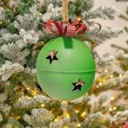 Large Colorful Christmas Bell Green #2 (A) - ZR195519