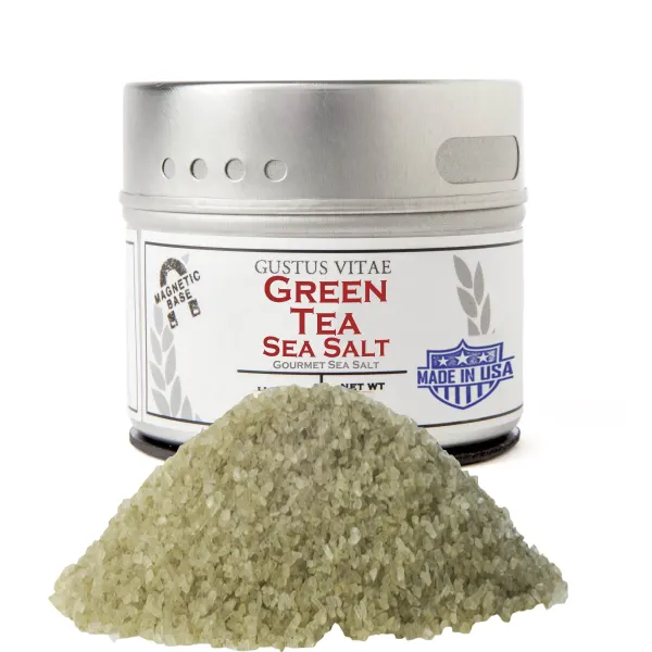 Gustus Vitae Green Tea Sea Salt - Tin DISCO