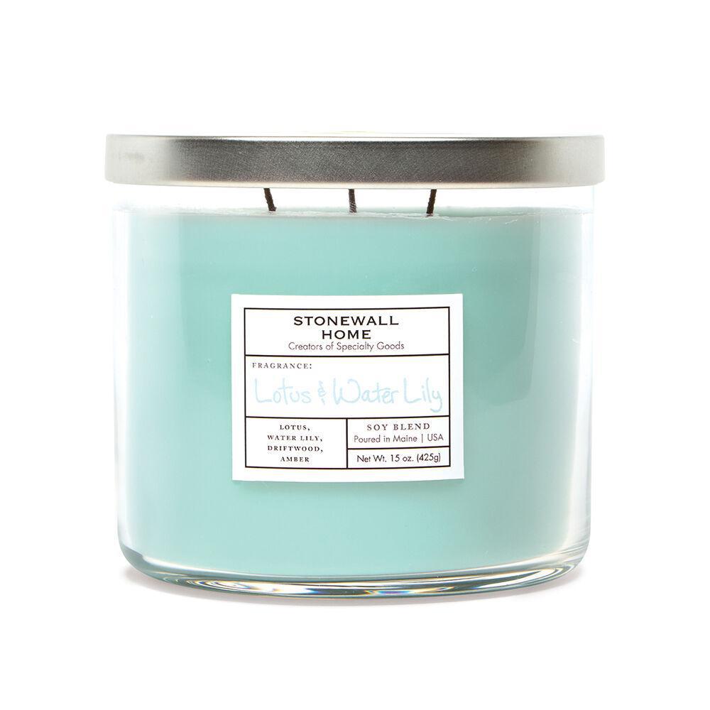 Stonewall Kitchen - Stonewall Home - Lotus & Water Lily Candle 15 oz Bowl - 651535