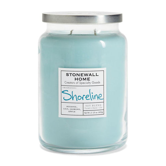 Stonewall Kitchen Candle Shoreline - Large Apothecary 21.25 oz Jar 652607