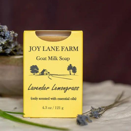 Joy Lane Farm - Lavender Lemongrass - Goat Milk Bar Soap - 4.3 oz