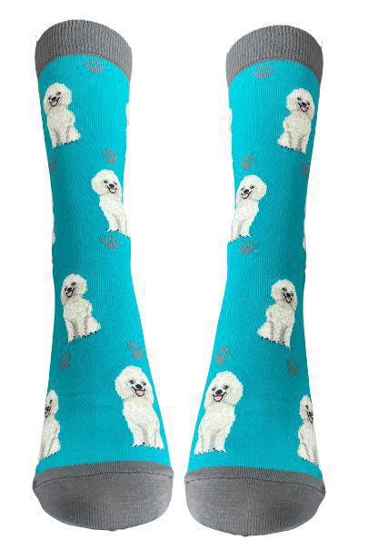 E&S Pets - Poodle White Full Body Socks 800 FB-28