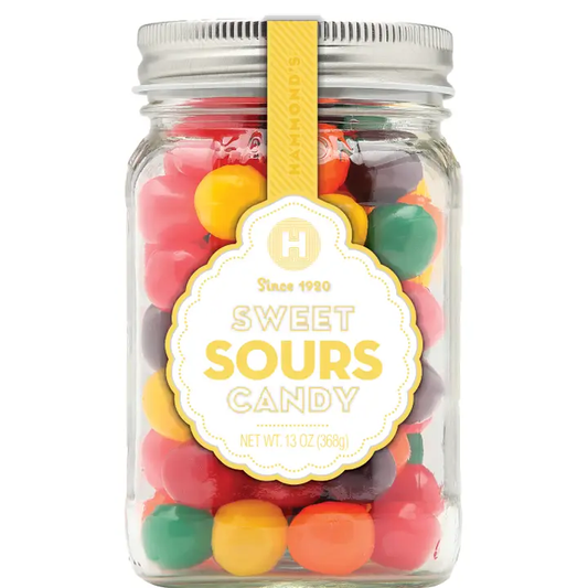 Hammond's Candies - Mason Jar Candies - Sweet Sours 13oz