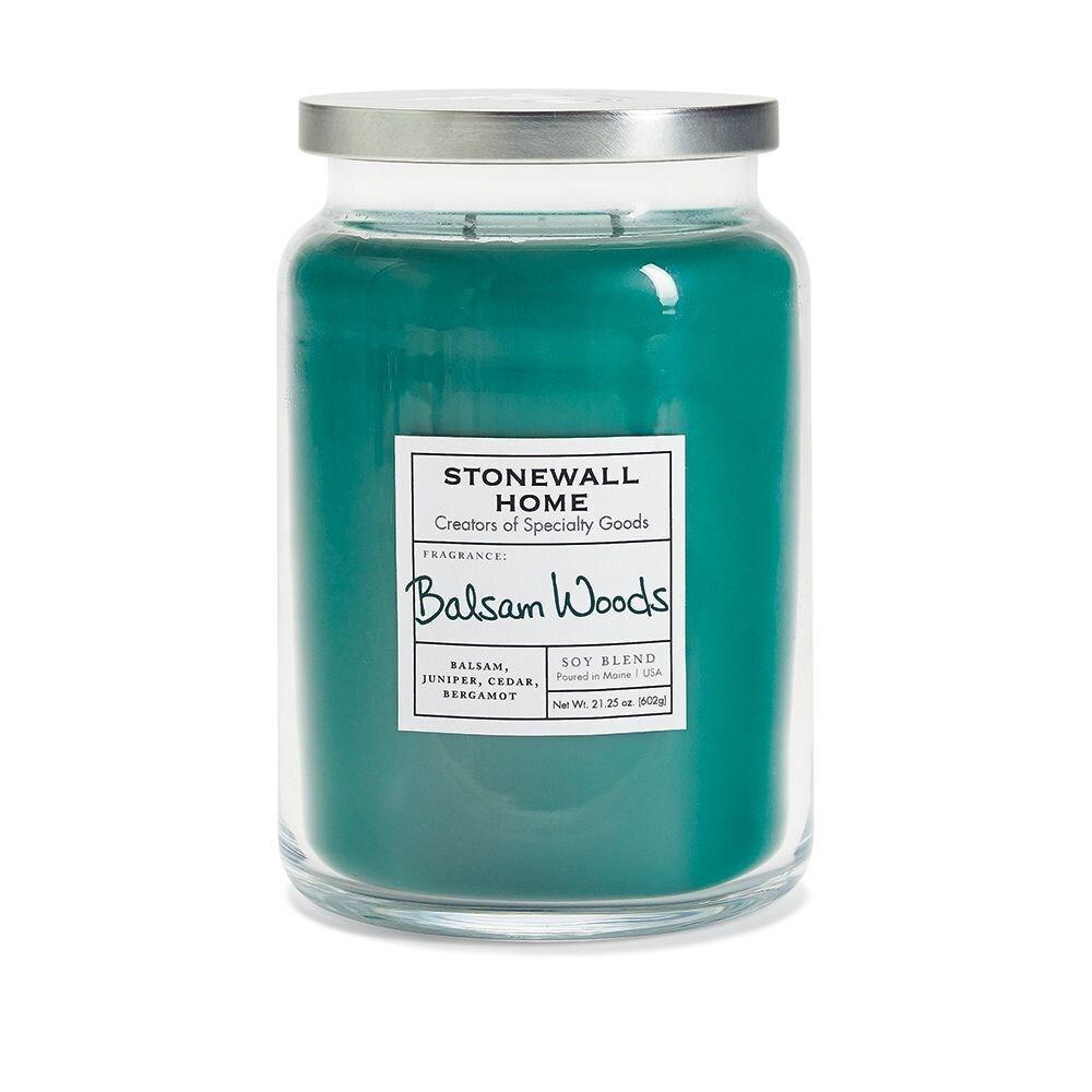 Stonewall Kitchen Balsam Woods - Large Apothecary Candle 21.25 oz jar 652604