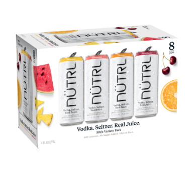 Nutrl - Fruit Variety Pack - 8 Pack of 12 oz Cans - 1076353