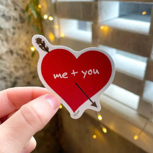 Raven's Edge Studio - Love Sticker | Valentine Heart Sticker | Cupid's Arrow