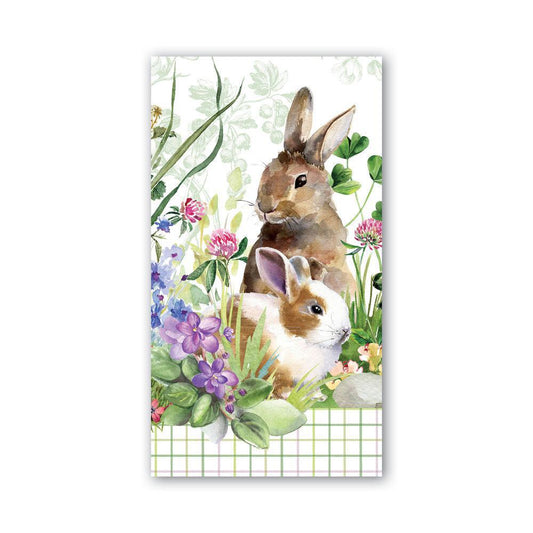 Michel Design Works - Bunny Meadow Hostess Napkin -  Style A 807382