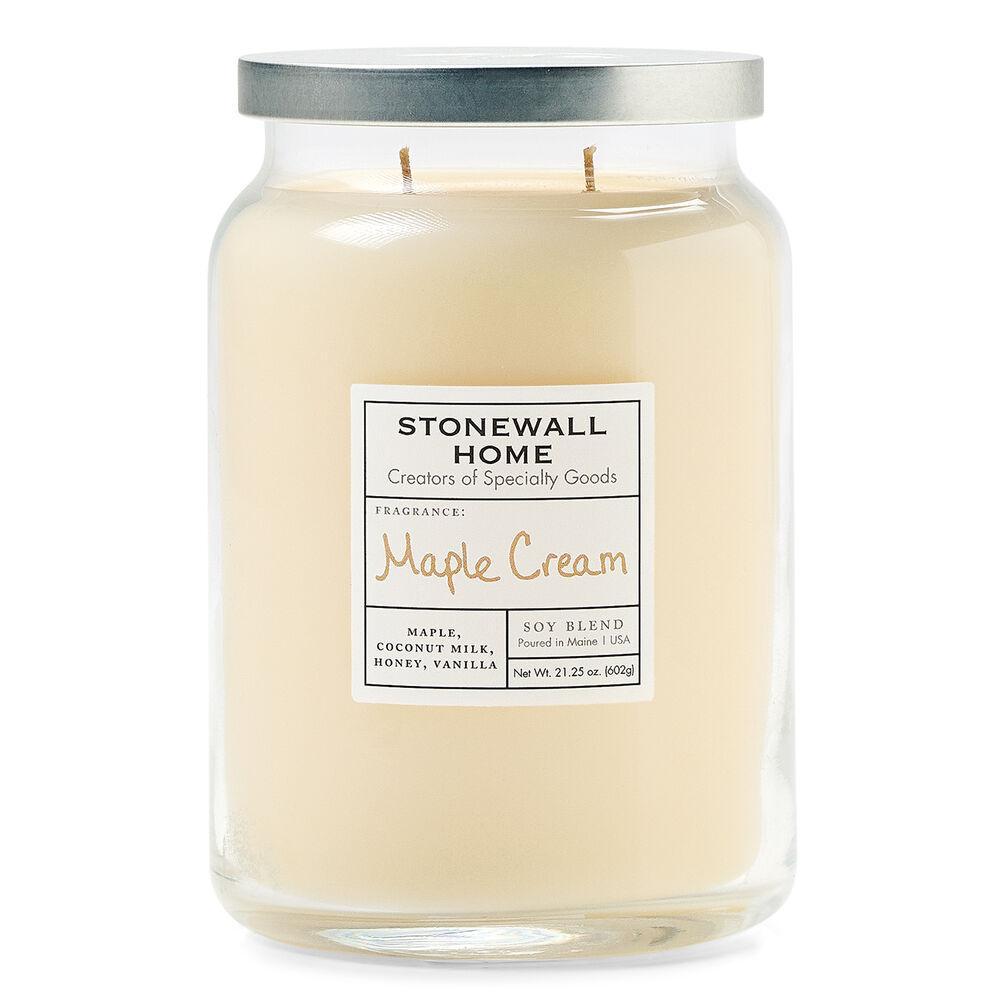 Stonewall Kitchen Candle Maple Cream - Large Apothecary 21.25 oz Jar 652621