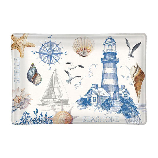 Michel Design Works - The Shore Rectangular Glass Soap Dish 818386 DISVEN