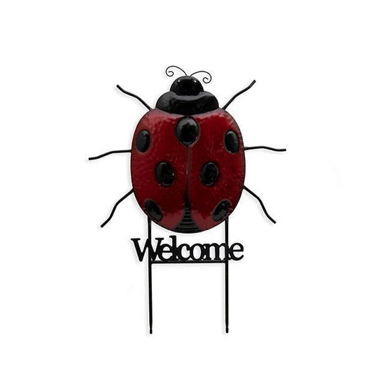 Land & Sea - Metal Ladybug Stake - HP247