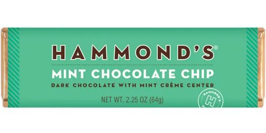 Hammond's Candies - Chocolate Bar Mint Choc Chip 2.25 oz - OC160312