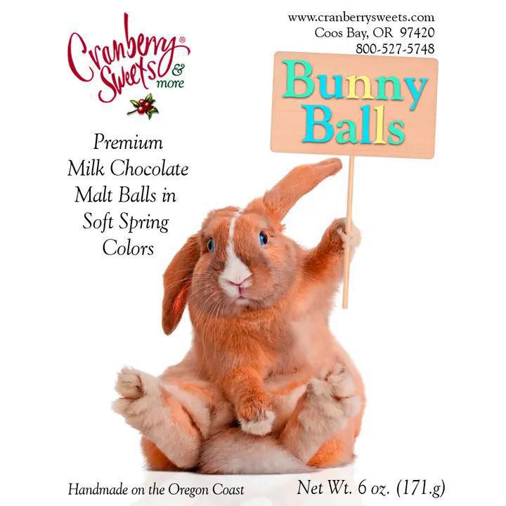 Cranberry Sweets & More - Bunny Balls (Seasonal) 2 oz - WBUNNYB2