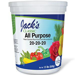 Jacks Classic 1.5# 20-20-20 All Purpose Fertilizer 80060002