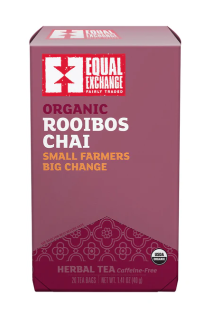 Equal Exchange - Organic Rooibos Chai Herbal Tea 20 tea bags - 230001