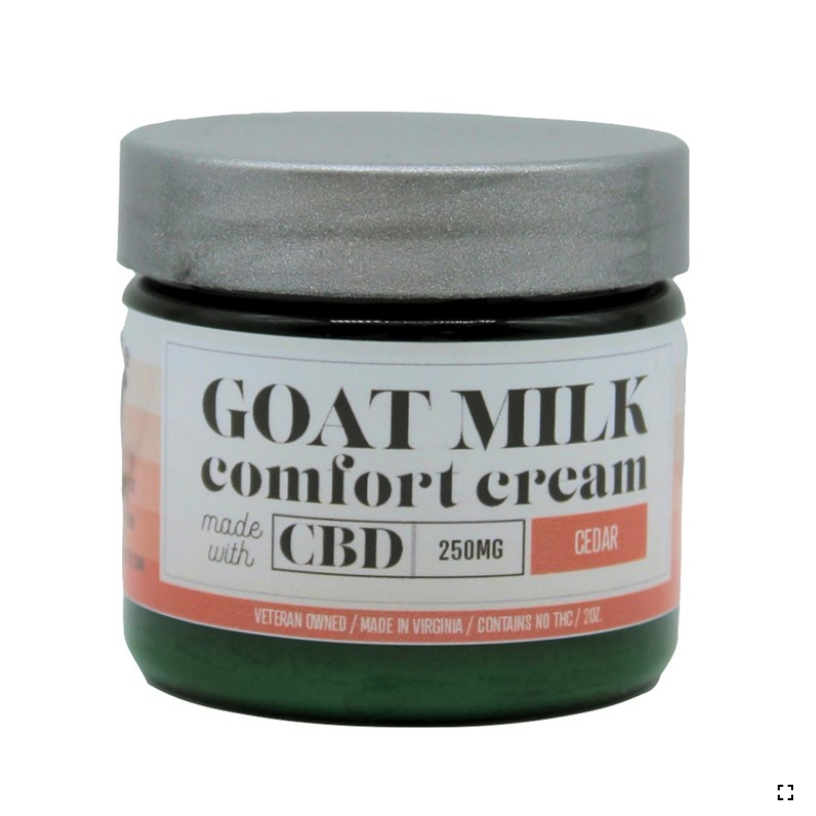 Bates Family Farm - 2oz CBD Goat Milk Comfort Cream - Cedar 250MG