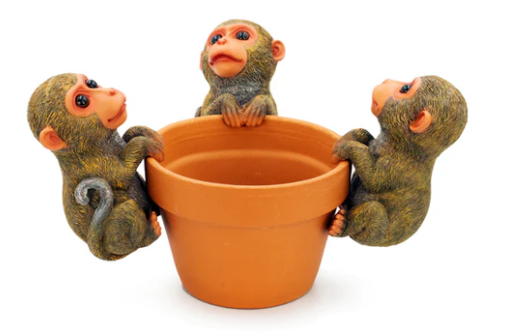 Land & Sea - 6" Jumbo Monkey Pot Hanger PH613