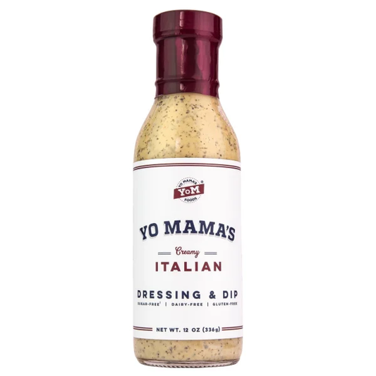 Yo Mama's Foods Gourmet Dressings Creamy Italian 12 oz DISCO SVF