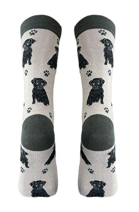 E&S Pets - Pug black Full Body Socks 800 FB-32