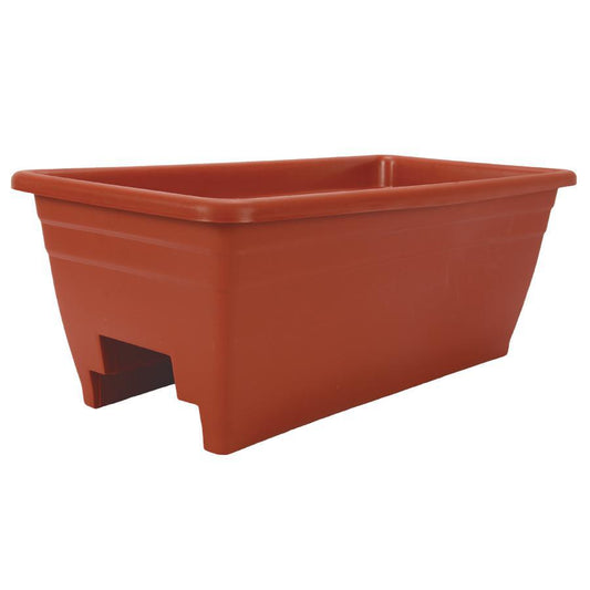 HC 24" Deck Rail Box Planter in Clay 80282116