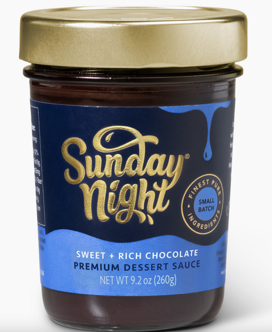 Sunday Night Foods - Sweet + Rich Chocolate Premium Dessert Sauce DISCO