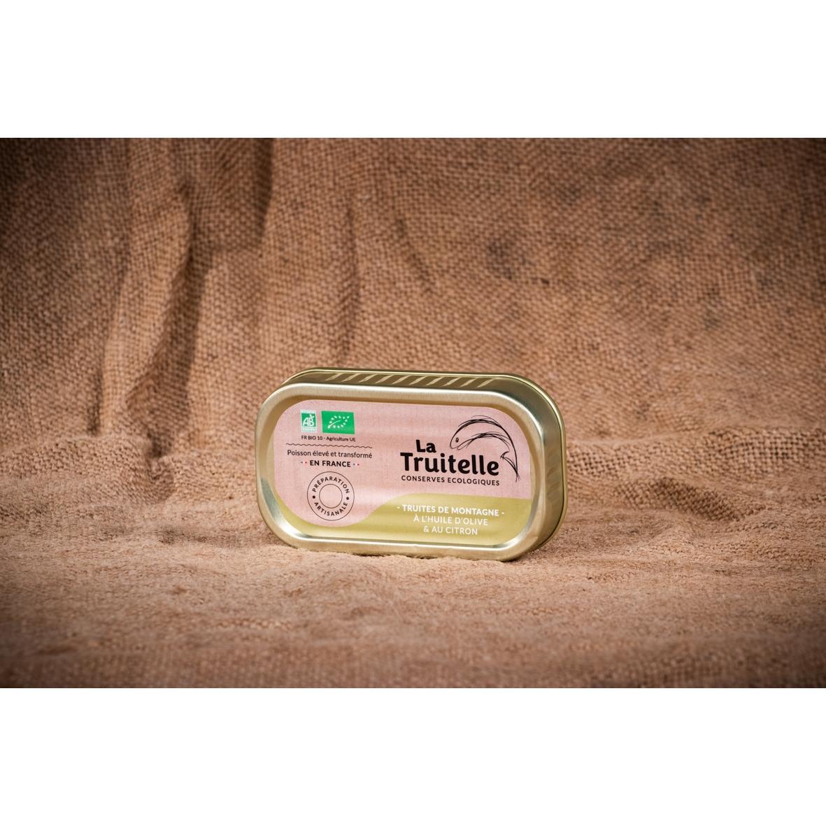 La Truitelle - Mountain Trout in Olive Oil and Lemon 70 gram Can DISSVF
