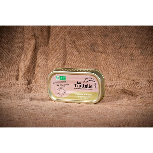 La Truitelle - Mountain Trout in Olive Oil and Lemon 70 gram Can DISSVF