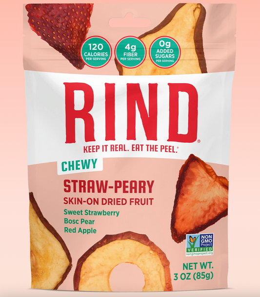 RIND SNACKS - Straw-Peary Blend Dried Fruit Pouch RIND-SP3-003-P * DISCO