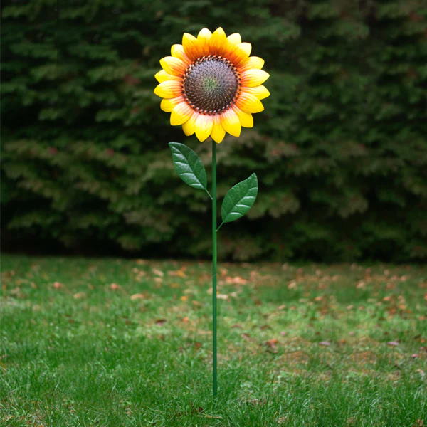 Land & Sea - Metal Giant Sunflower 56" Tall HP232