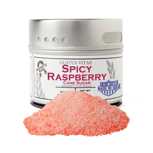 Gustus Vitae Spicy Raspberry Cane Sugar - Tin DISCO