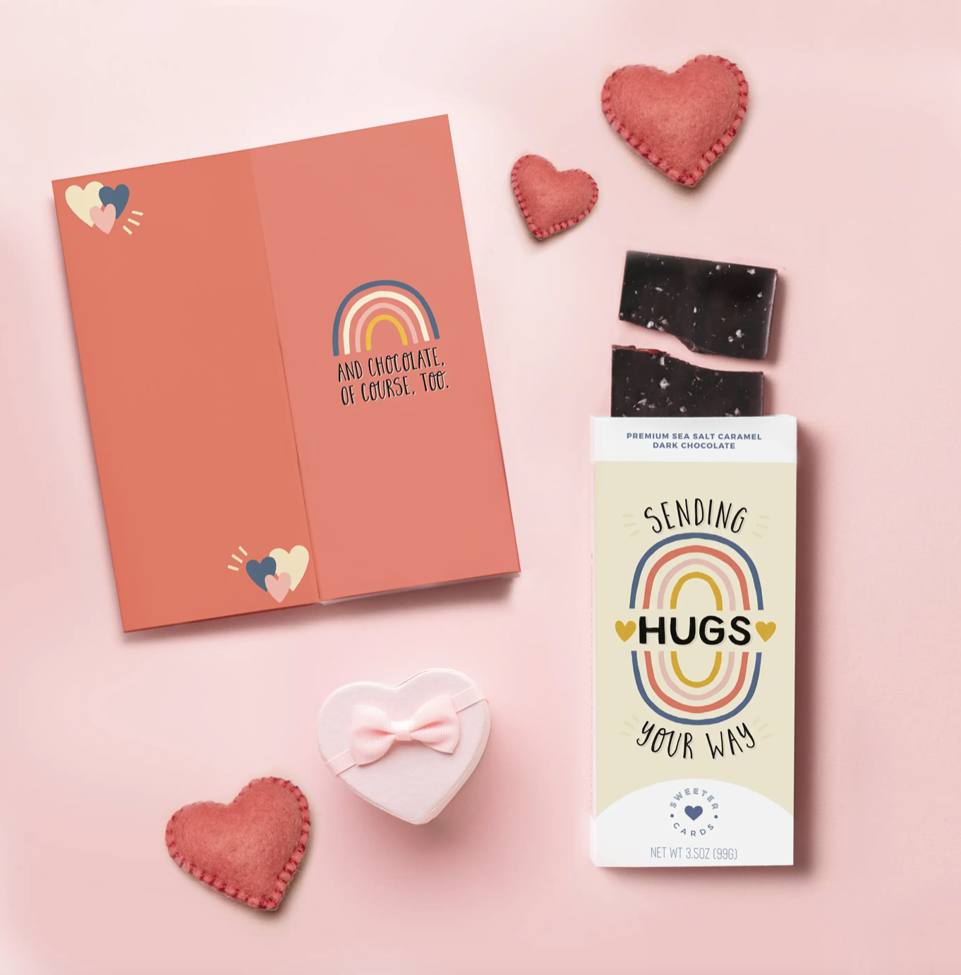 Sweeter Cards -  Sending Hugs (with chocolate) Card ! - SC-013