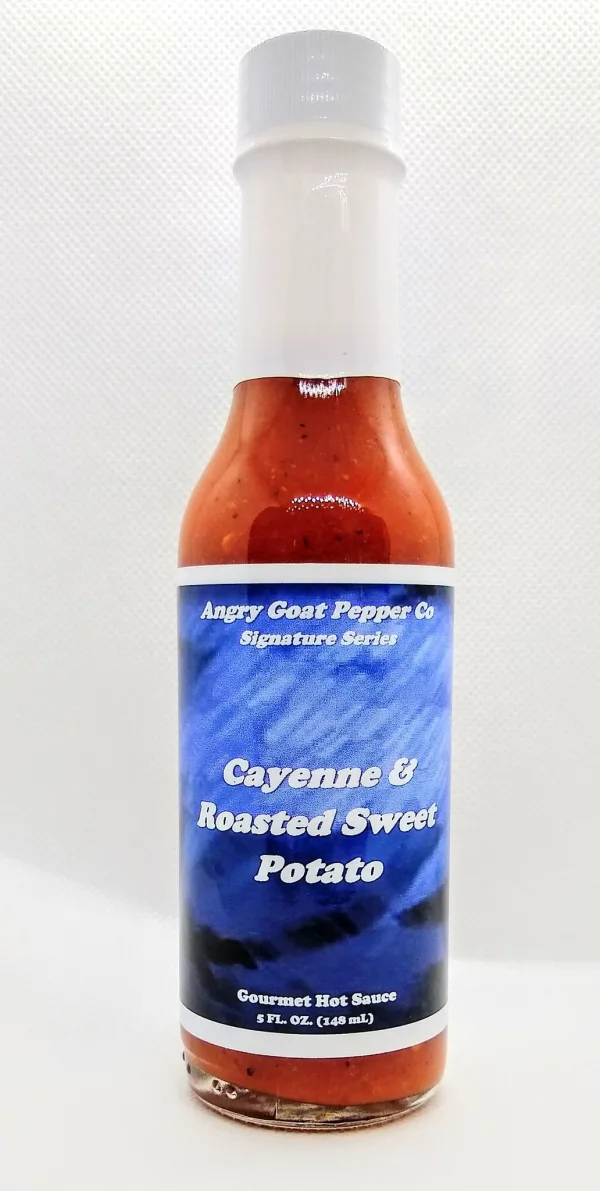 Angry Goat Pepper Co. Hot Sauce Cayenne and Roasted Sweet Potato 5oz DISCO