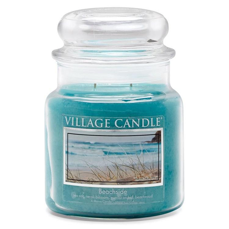 Stonewall Kitchen - Village Candles - Beachside - Medium Glass Dome 14oz - 4160311