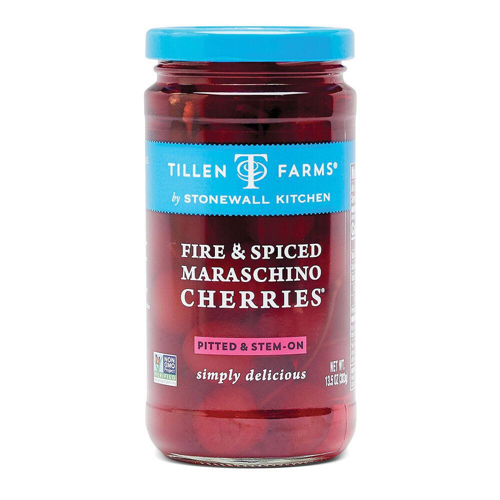 Stonewall Kitchen Fire & Spiced Maraschino Cherries 13.5 oz jar 300201