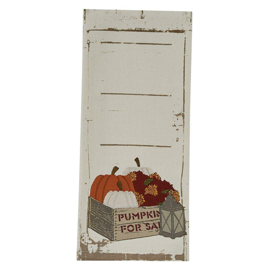 Park Designs - Crate and Pumpkins Embroidered Dishtowel - 82-117