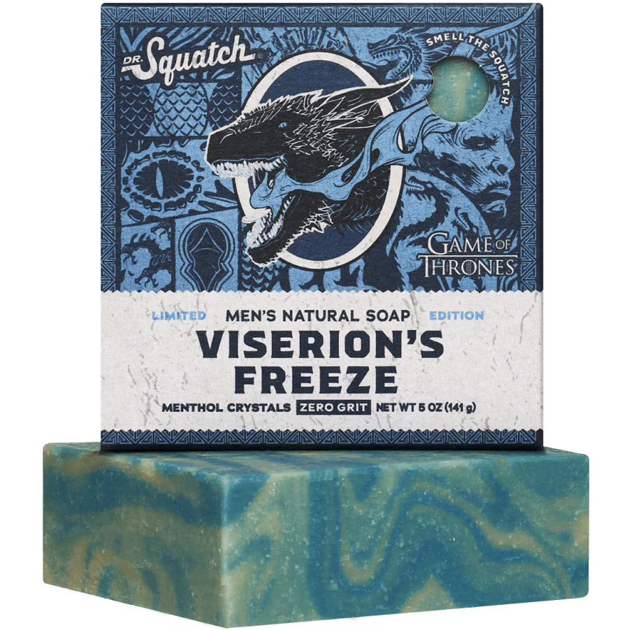Dr. Squatch - Game of Thrones - Viserion's Freeze Bar Soap BAR-VFZ-01
