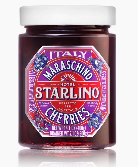 Hotel Starlino - Italian Maraschino Cherries 400g Glass Jar