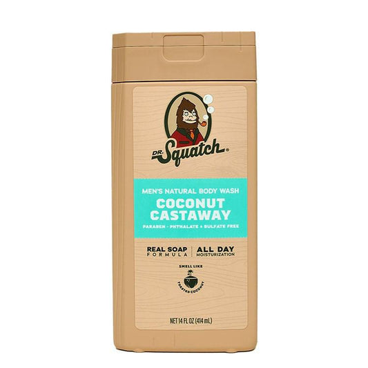 Dr. Squatch - Coconut Castaway Body Wash 14 oz - WH-BWNL- CNO-01