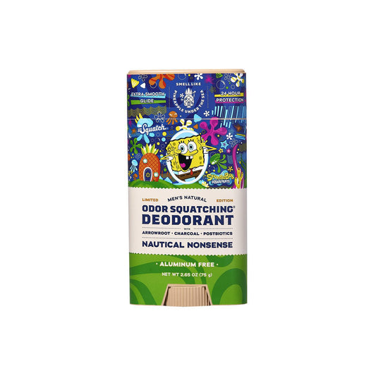 Dr. Squatch - Spongebob x Patrick - Nautical Nonsense Deodorant 2.65 oz - WH-DEO-NNS-01