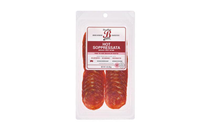 Brooklyn Cured - Sliced Hot Soppressata 3 oz - SPMEATBC6
