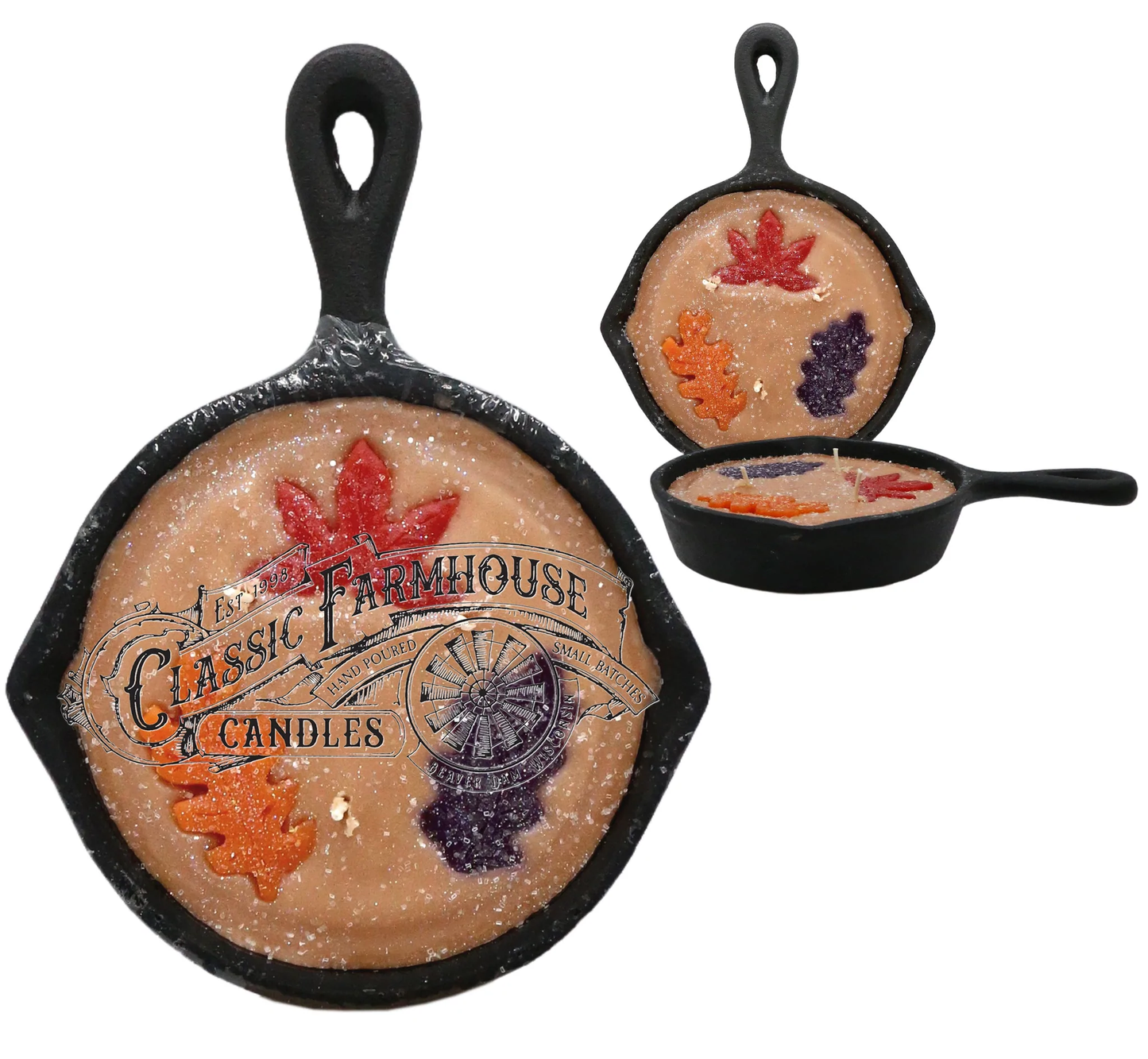 Classic Farmhouse Candles - Autumn Harvest 8 oz Cast Iron Pan Candle R031