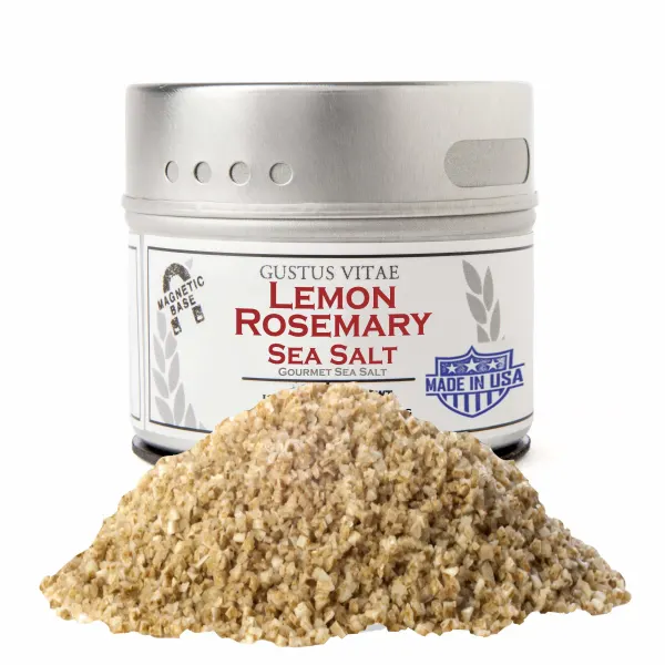 Gustus Vitae Lemon Rosemary Sea Salt - Tin