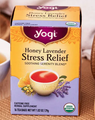 Yogi - Honey Lavender Stress Relief Herbal Tea 16 Tea Bags - 228849