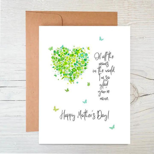 Raven's Edge Studio -  Plantable Card | Mother’s Day Card | Eco Card | Flower Heart