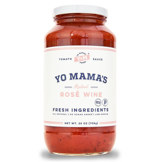 Yo Mama's Foods -  Yo Mama's Radiant Rose Wine Sauce 25oz