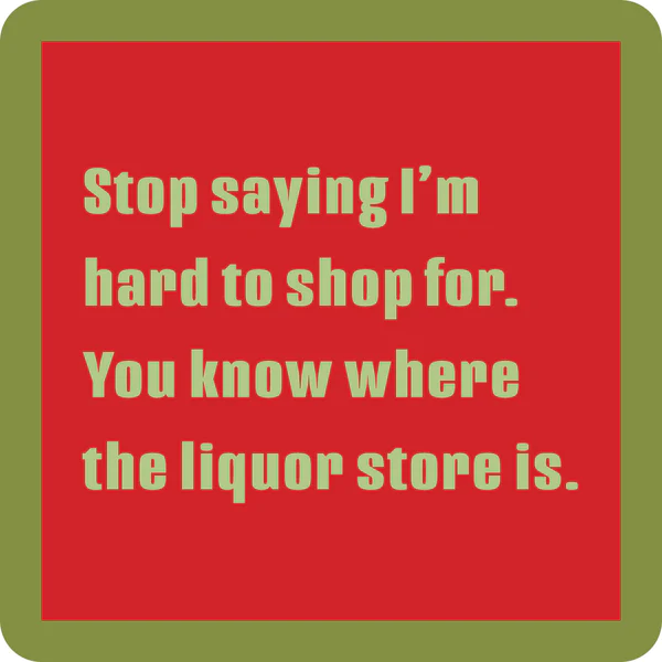 Drinks On Me: Coaster: hard To Shop 1202