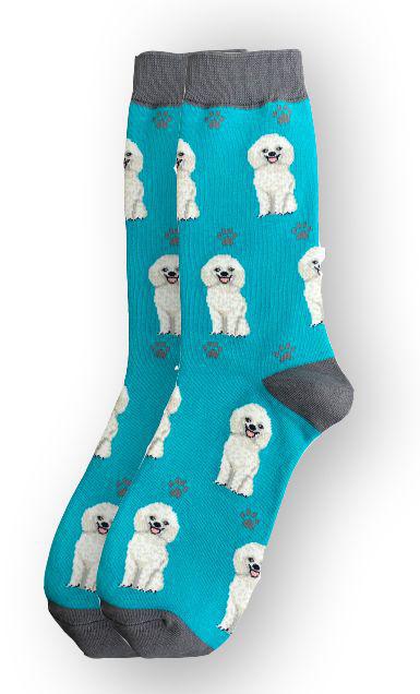 E&S Pets - Poodle White Full Body Socks 800 FB-28