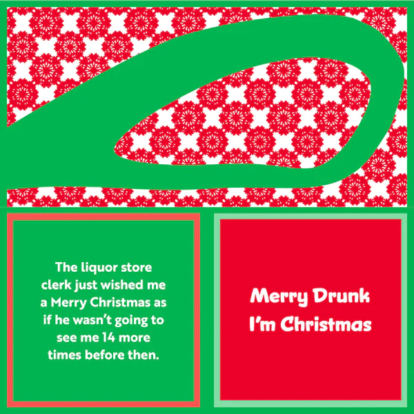 Drinks On Me: Napkins:  Xmas Merry drunk of 20, 7088