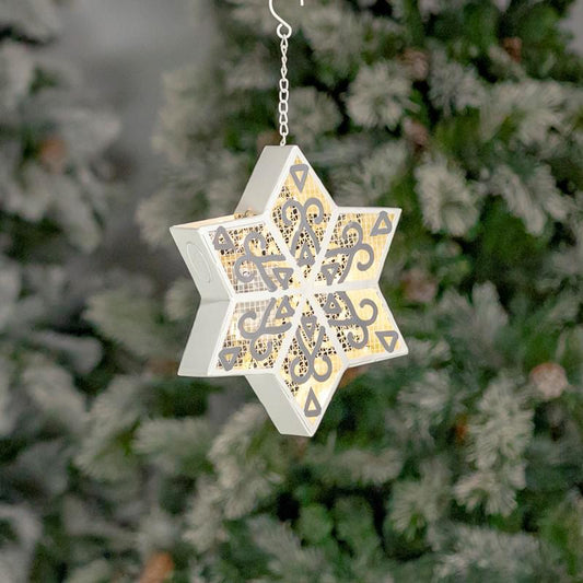 Light-Up Six-Point Star Snowflake - Small - ZR210468