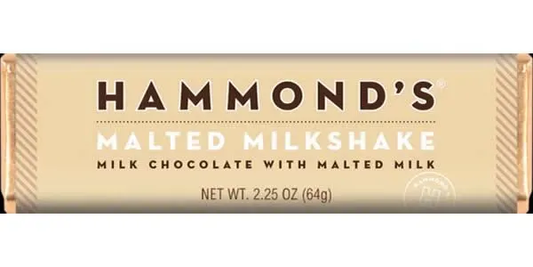 Hammond's Candies Chocolate Bars - Malted Milkshake Milk Chocolate  OC12912 DISCO