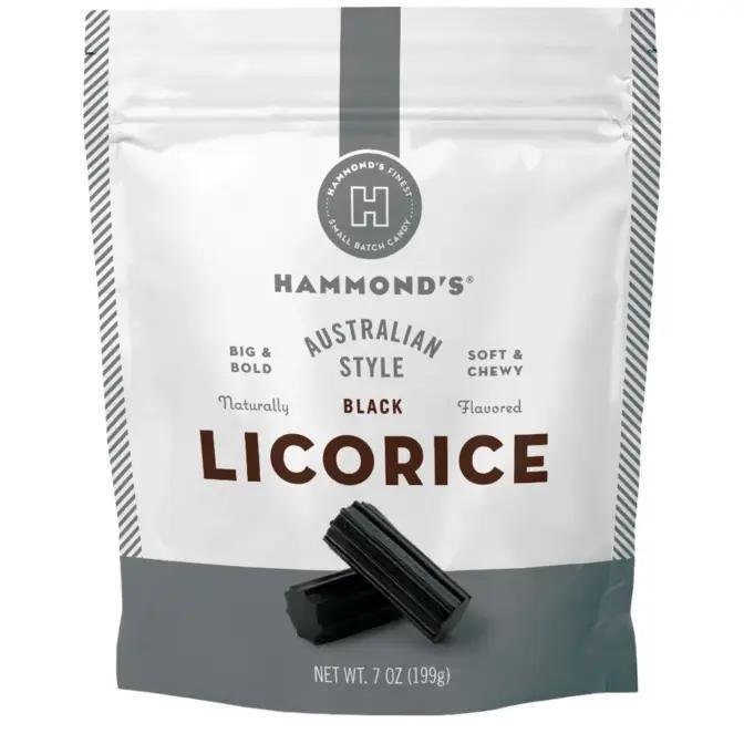 Hammond's Candies - Australian Style Black Licorice 7 oz - LK02208